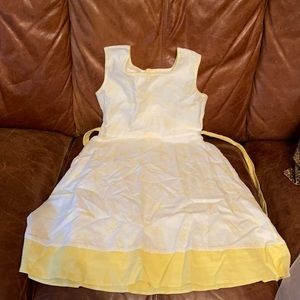 Girls white Strasburg dress